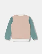 United Colors of Benetton Детски памучен суичър в бяло с десен 3J70G503U