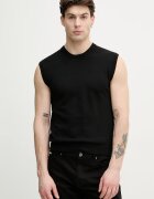 United Colors of Benetton елек мъжки от памук черен 1098U401R