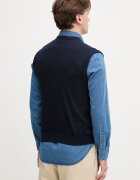 United Colors of Benetton елек мъжки от памук тъмносин 1098U401R