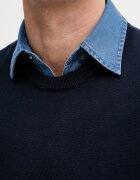 United Colors of Benetton елек мъжки от памук тъмносин 1098U401R