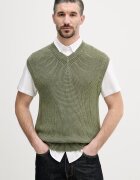 United Colors of Benetton елек мъжки от памук зелен 1VOXU401M