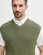 United Colors of Benetton елек мъжки от памук зелен 1VOXU401M