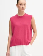 United Colors of Benetton Елек с вълна в бежово от лека материя 126WD10BA