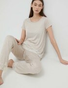 United Colors of Benetton Горнище на пижама с къси ръкави