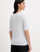 United Colors of Benetton Горнище на пижама тип тениска с коприна в синьо 3UEV3M08C