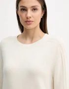 United Colors of Benetton Кашмирен пуловер в бежово 10K1D10FF