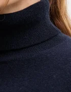 United Colors of Benetton Кашмирен пуловер в бежово от лека материя с поло 1033D202D