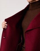 United Colors of Benetton късо палто дамско с вълна червено 28F7DN0AM