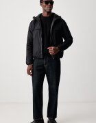 United Colors of Benetton късо яке мъжко черно 2NEPUN07K