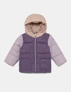 United Colors of Benetton късо яке за деца виолетово 2NQRGN03V