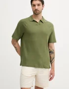 United Colors of Benetton Ленена тениска с яка