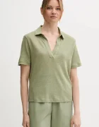 United Colors of Benetton Ленена тениска с яка
