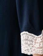 United Colors of Benetton нощница дамска с вискоза синя 3Z123C01J