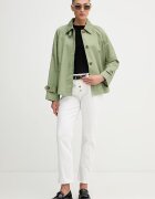 United Colors of Benetton палто дамско памучно зелено 2QJYDN09K