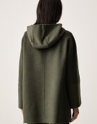 United Colors of Benetton палто дамско с вълна зелено 28F7DN0AL