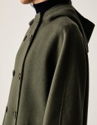 United Colors of Benetton палто дамско с вълна зелено 28F7DN0AL