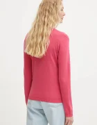 United Colors of Benetton Памучен пуловер в розово от лека материя 1091D4625