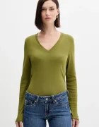 United Colors of Benetton Памучна блуза с дълги ръкави