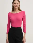 United Colors of Benetton Памучна блуза с дълги ръкави