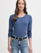 United Colors of Benetton Памучна блуза с дълги ръкави