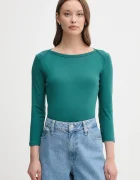 United Colors of Benetton Памучна блуза с дълги ръкави