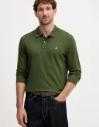 United Colors of Benetton Памучна блуза с дълги ръкави