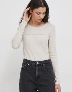 United Colors of Benetton Памучна блуза с дълги ръкави в лилаво 3GA2E16G0
