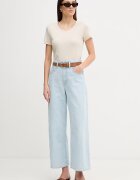 United Colors of Benetton Памучна тениска дамска в бежово 3GA8D4029