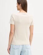 United Colors of Benetton Памучна тениска дамска в бежово 3GA8D4029