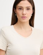 United Colors of Benetton Памучна тениска дамска в бежово 3GA8D4029