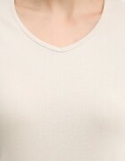 United Colors of Benetton Памучна тениска дамска в бежово 3GA8D4029