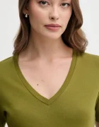 United Colors of Benetton Памучна тениска дамска в розово 3GA2E4230