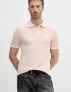 United Colors of Benetton Памучна тениска с яка