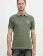 United Colors of Benetton Памучна тениска с яка