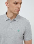 United Colors of Benetton Памучна тениска с яка