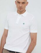 United Colors of Benetton Памучна тениска с яка