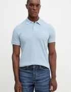 United Colors of Benetton Памучна тениска с яка