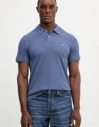 United Colors of Benetton Памучна тениска с яка