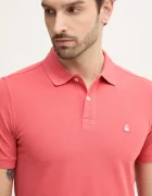 United Colors of Benetton Памучна тениска с яка
