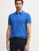 United Colors of Benetton Памучна тениска с яка