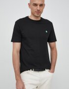United Colors of Benetton Памучна тениска в черно с изчистен дизайн