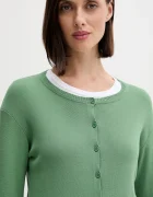 United Colors of Benetton Памучна жилетка в зелено от лека материя 1091D5558