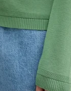 United Colors of Benetton Памучна жилетка в зелено от лека материя 1091D5558