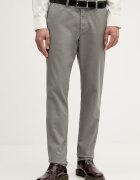 United Colors of Benetton панталон чино мъжки от памук с еластан сив 42D6UF062