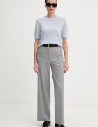 United Colors of Benetton панталон дамски сив с висока талия 4962DF07F