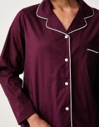 United Colors of Benetton пижама от две части дамска от памук бордо 47QP3P015