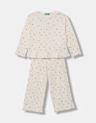 United Colors of Benetton пижама от две части за деца от памук бежова 3OJC0P0A0