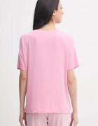 United Colors of Benetton пижама с къси ръкави дамска от модал розова 36MX3M08I