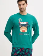 United Colors of Benetton Пижама в зелено с десен 3DKE4P034