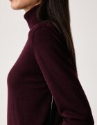 United Colors of Benetton поло дамско от вълна бордо 1IOVE204V